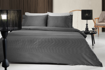 Guy Laroche Σεντόνι Minimal Black & White με Λάστιχο 120x200+35cm